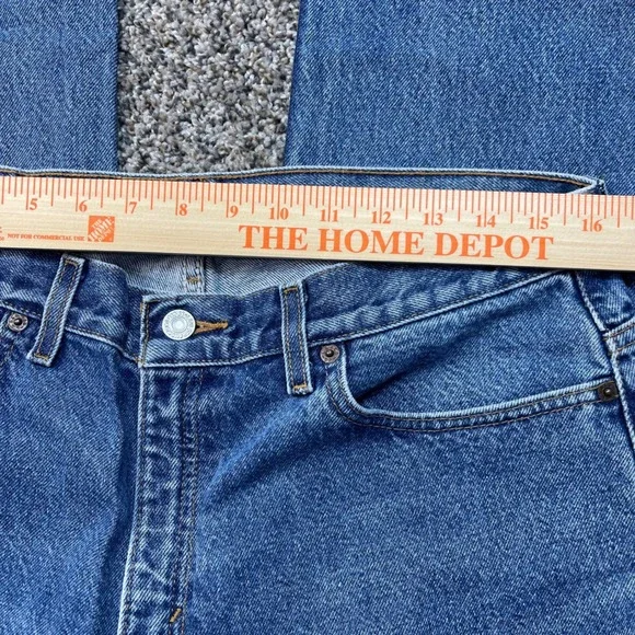 Vintage Levi's‎ 505 Women's 31x32 Jeans Lower Rise Straight Leg Blue Denim 00s - Picture 5 of 10